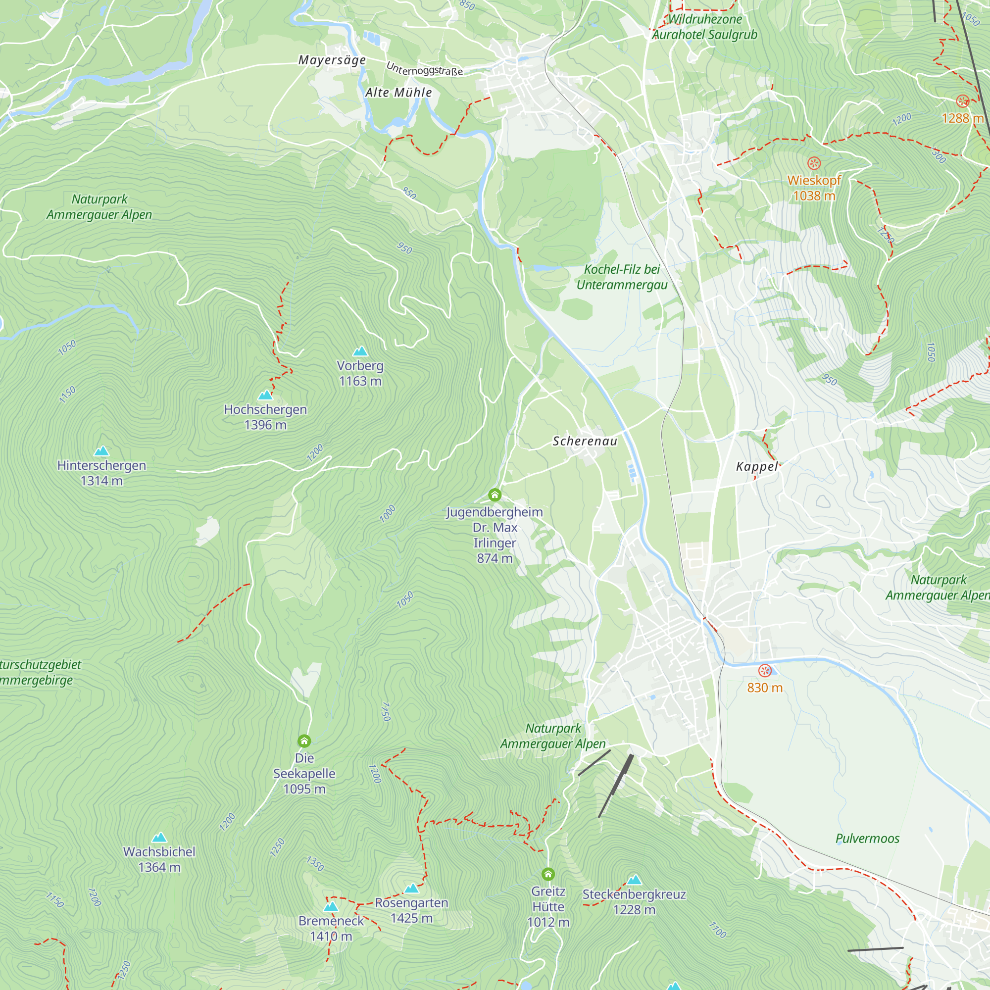 Jugendbergheim Dr. Max Irlinger map