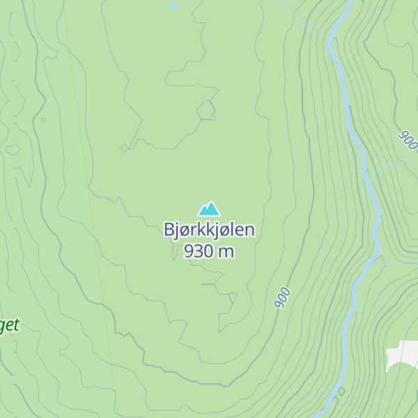 Map of Bjørkkjølen