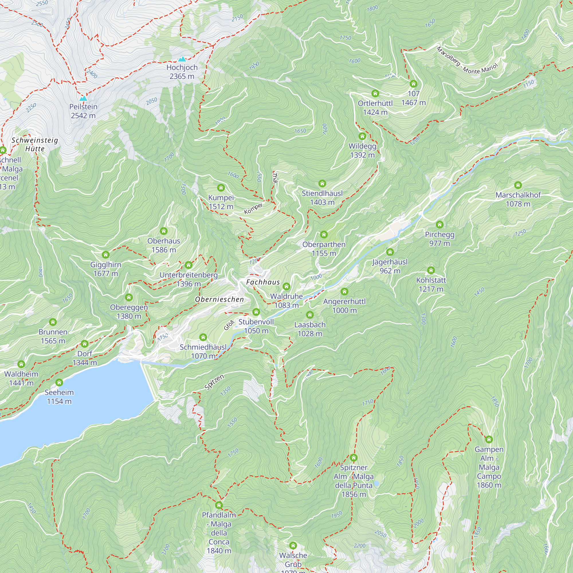 Waldruhe map