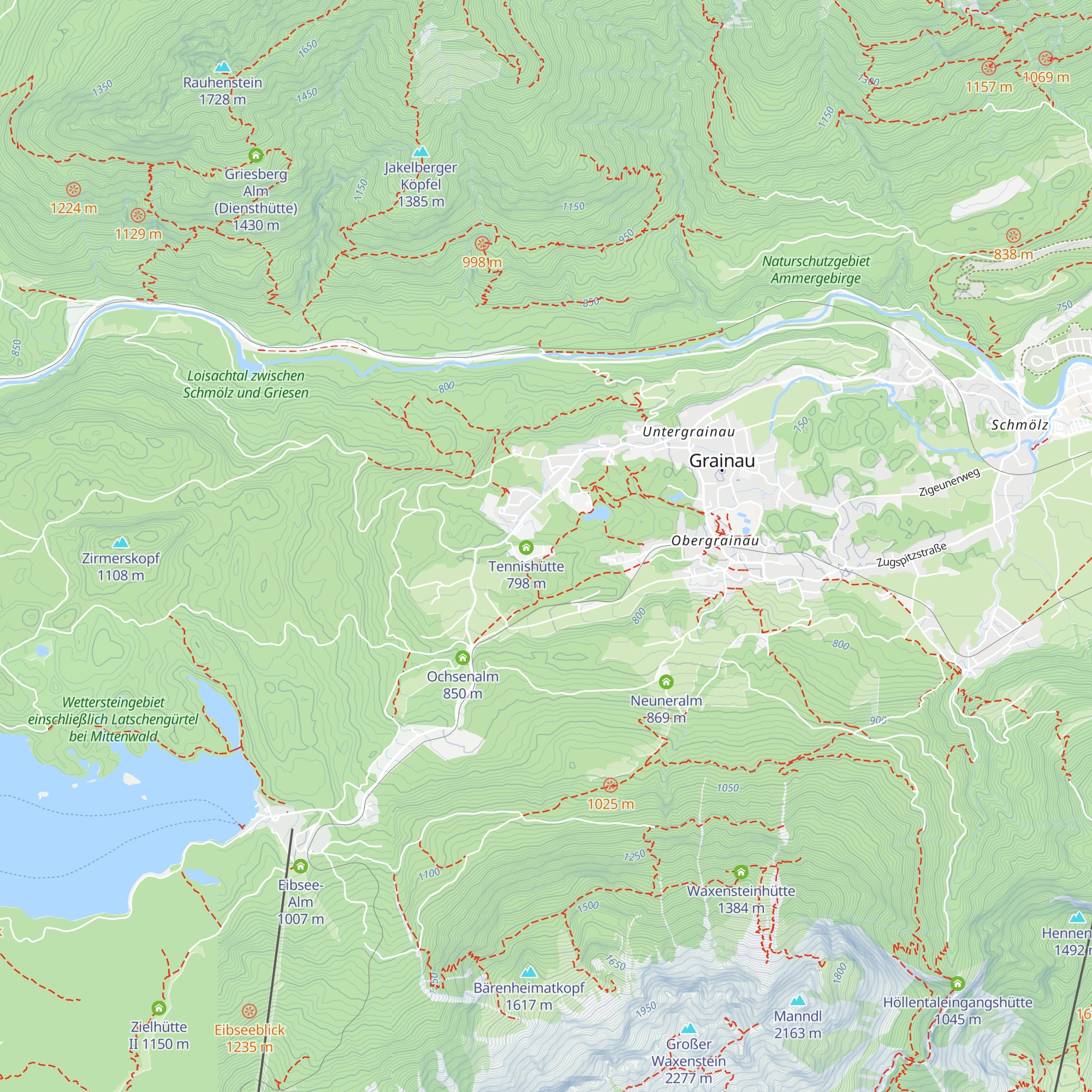 Rentner-Alm map