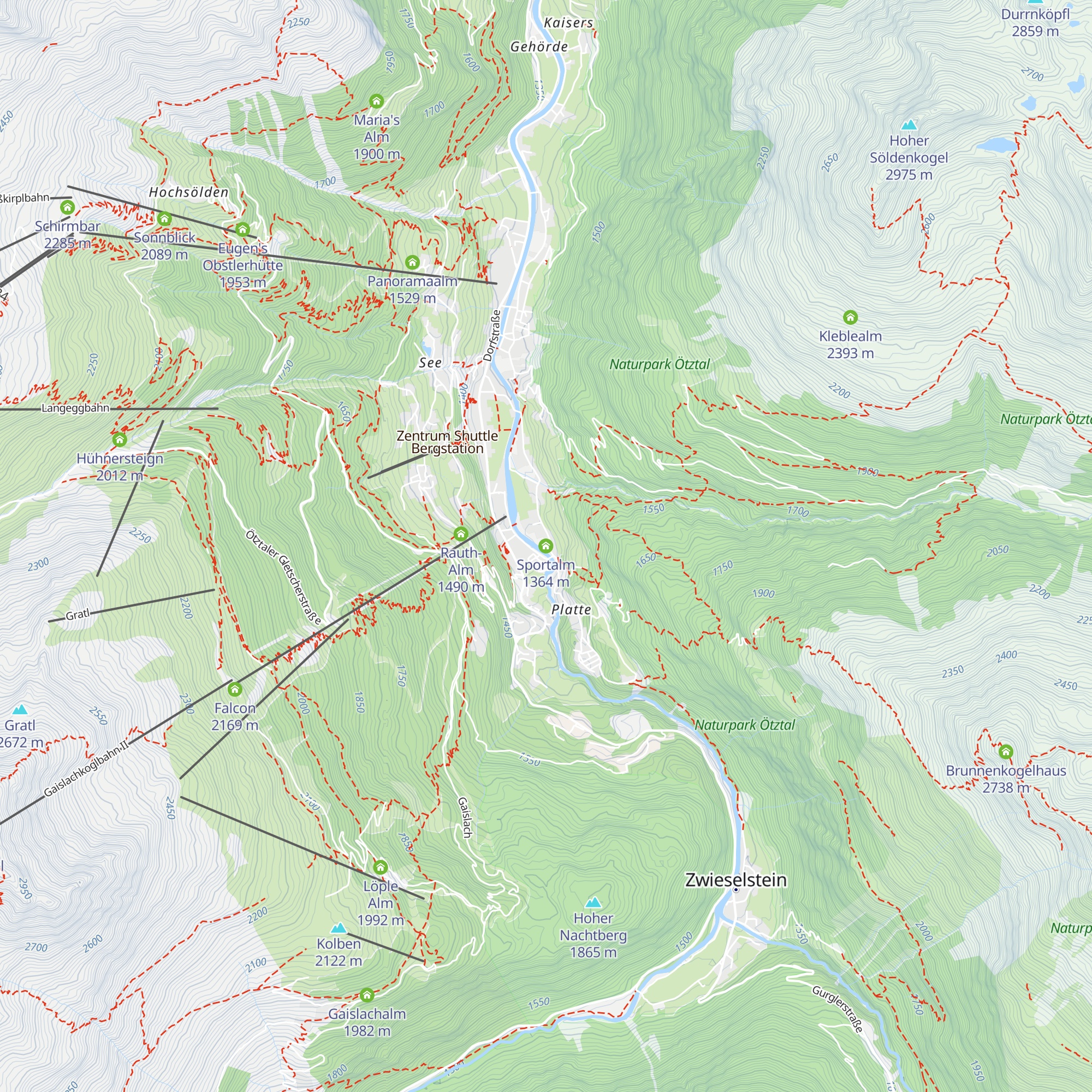 Sportalm map