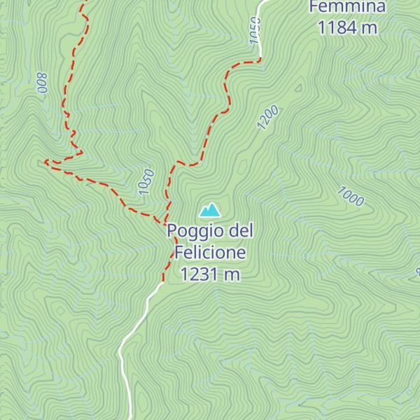 Map of Poggio del Felicione