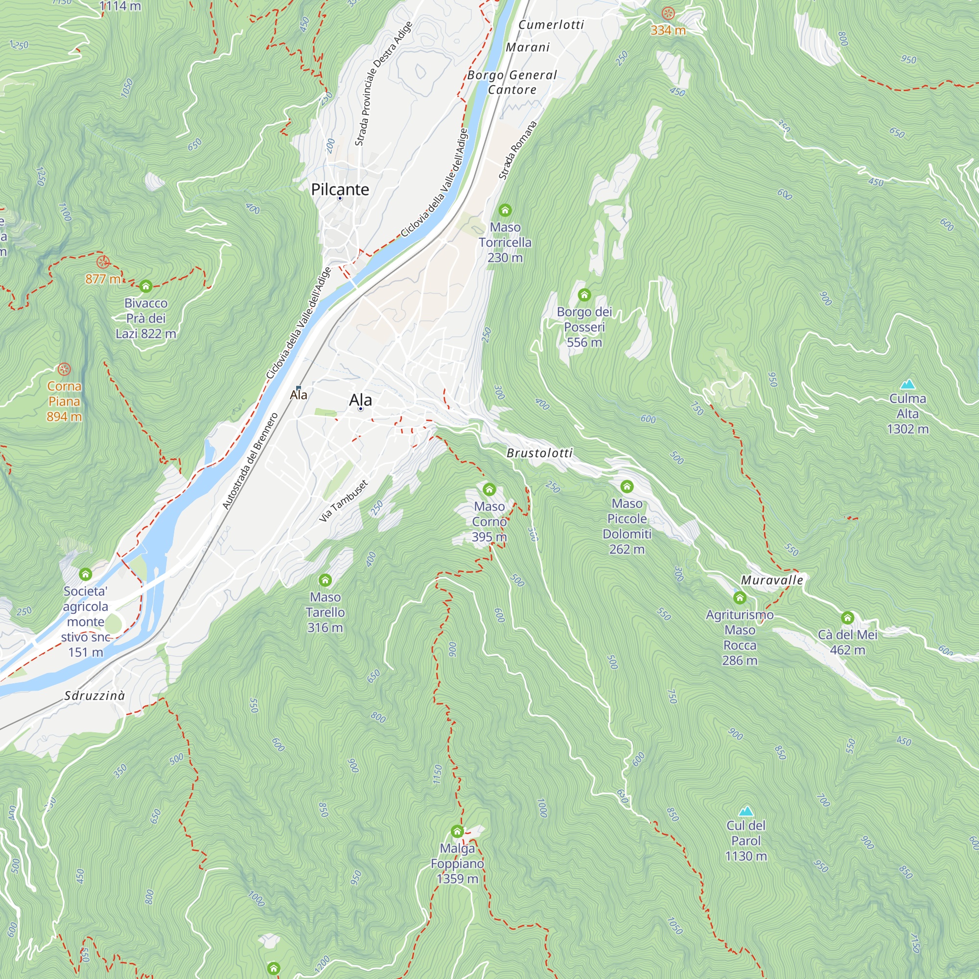 Maso Corno map