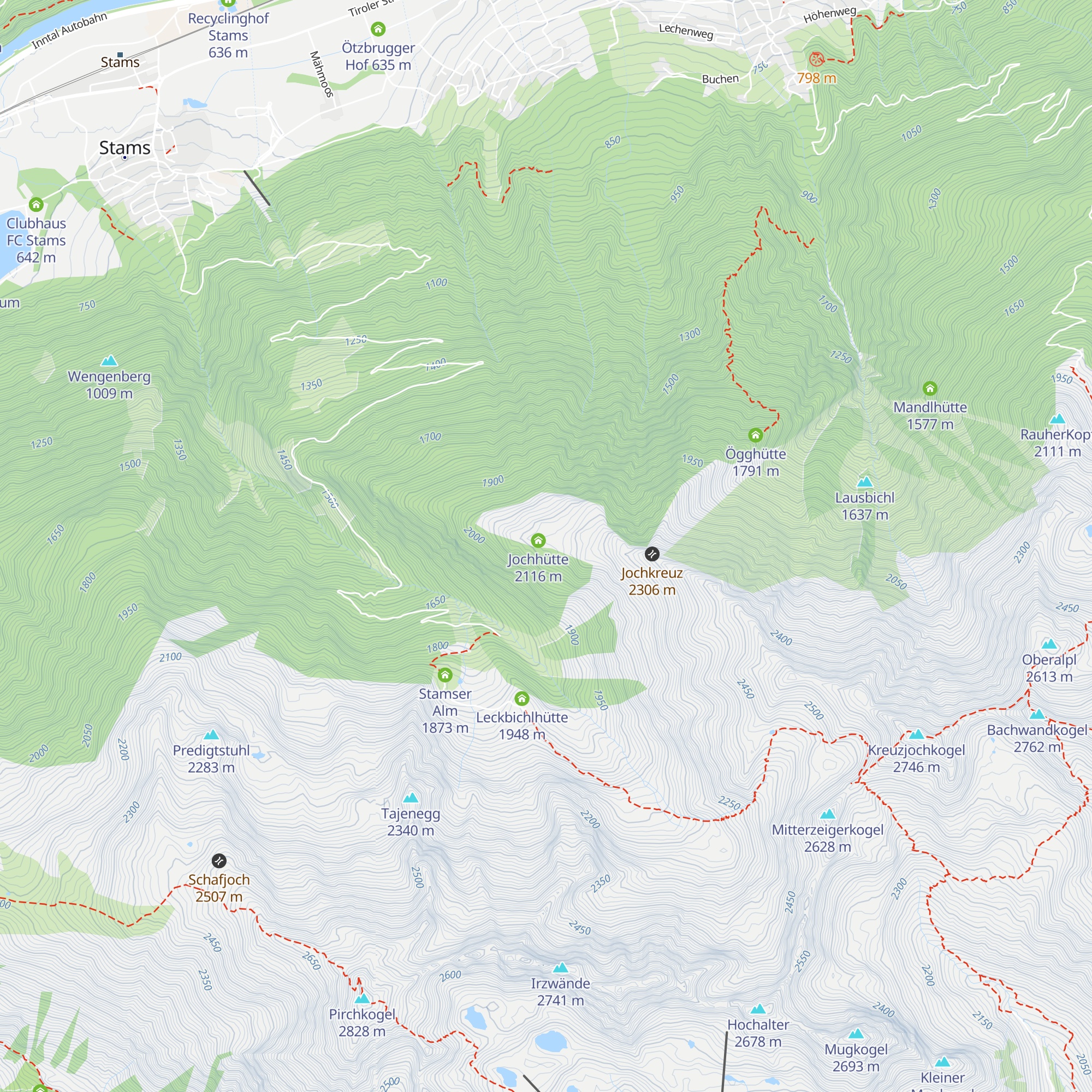 Jochalm map
