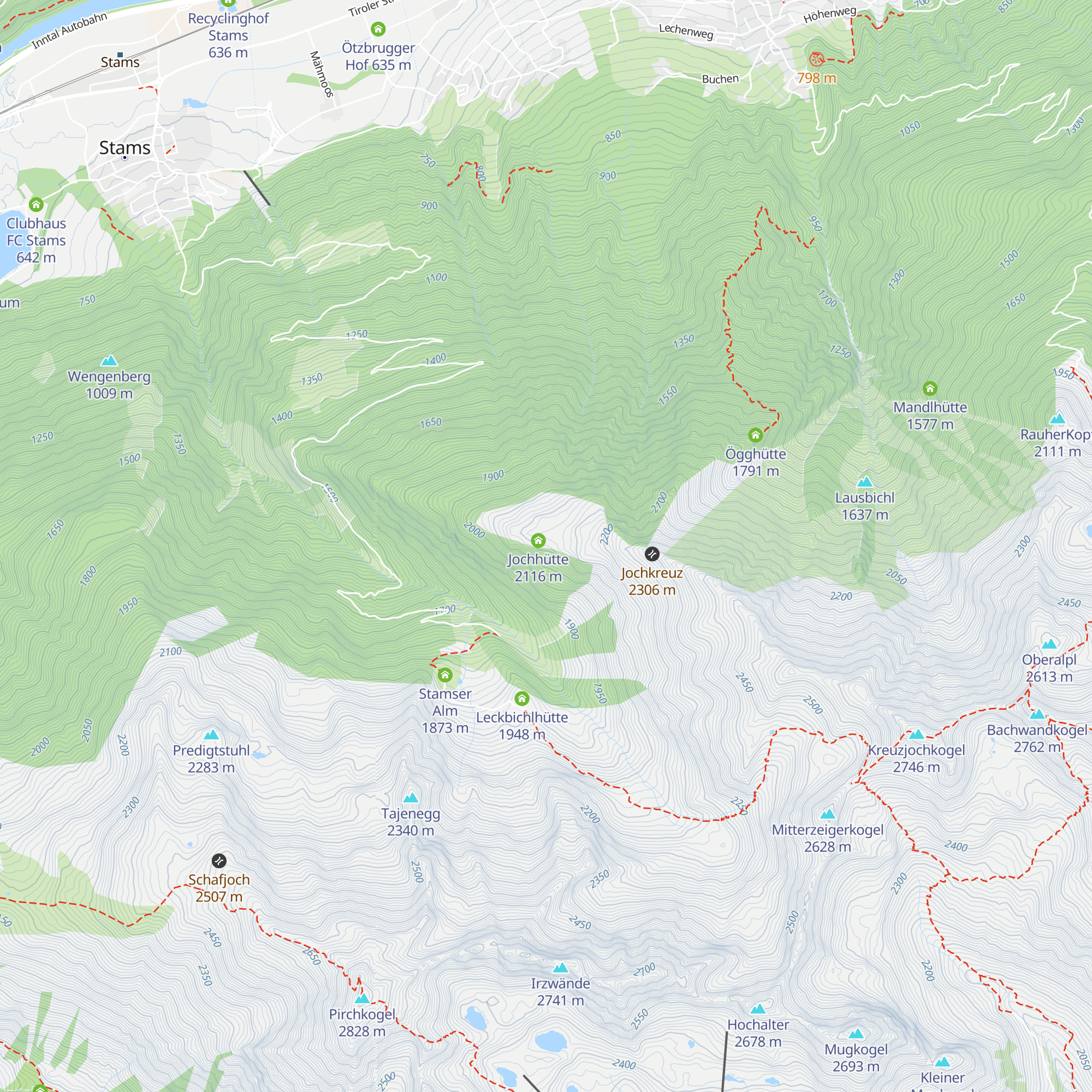 Jochalm map