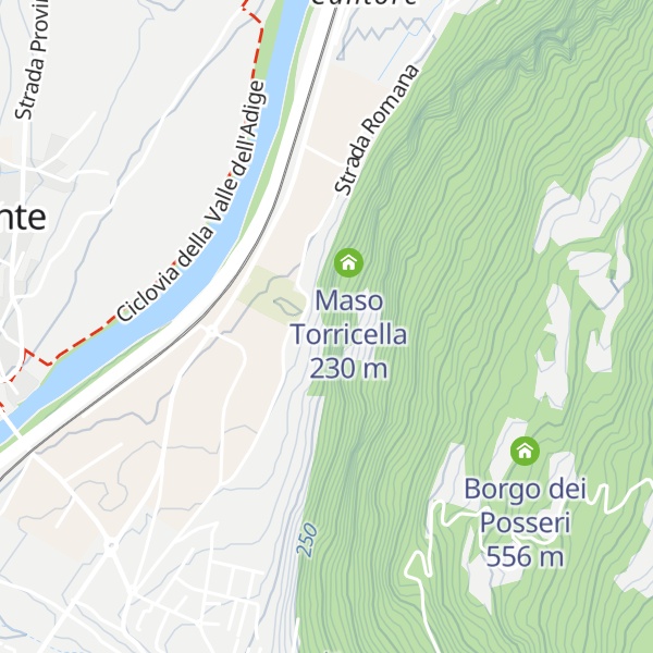 Map of Maso traversina