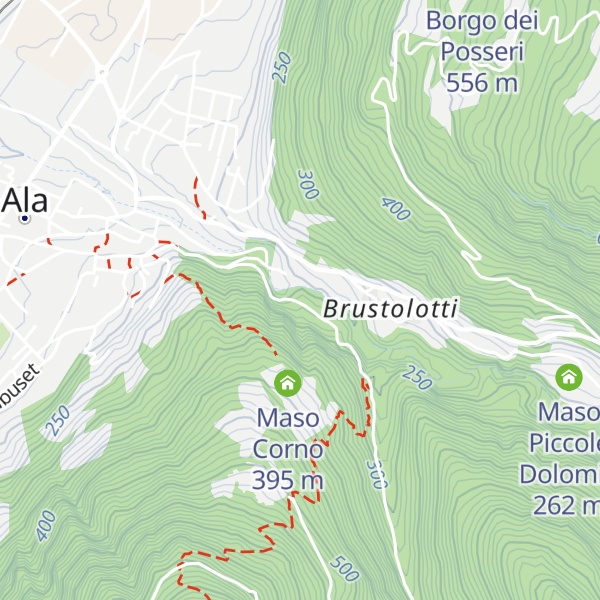 Map of Casa dele guardie