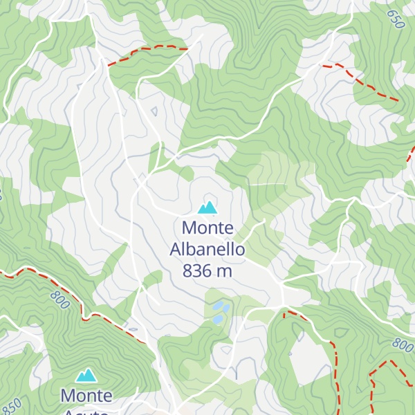 Map of Monte Albanello