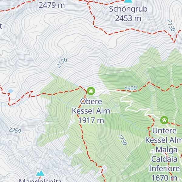 Map of Obere Kessel Alm