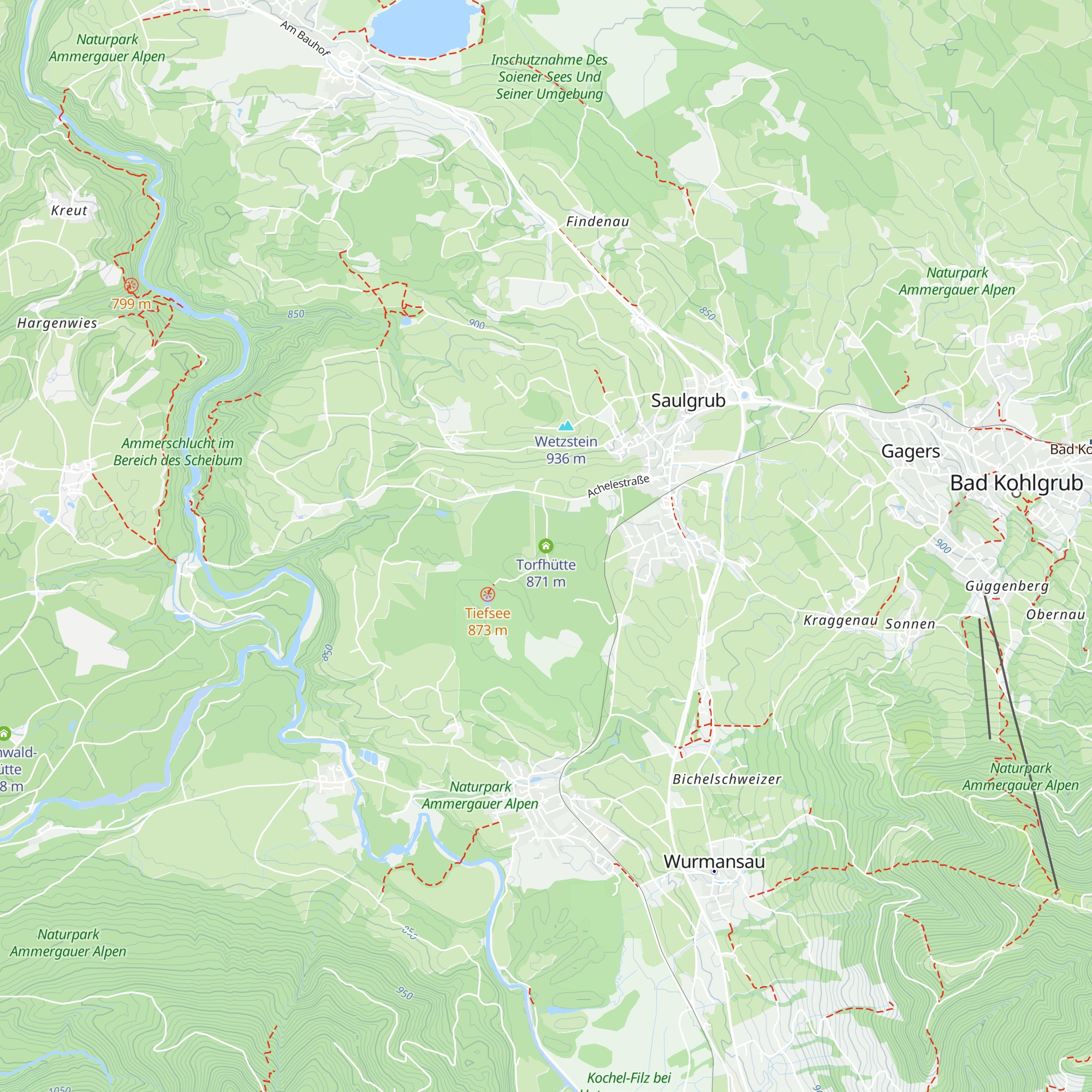 Torfhütte map