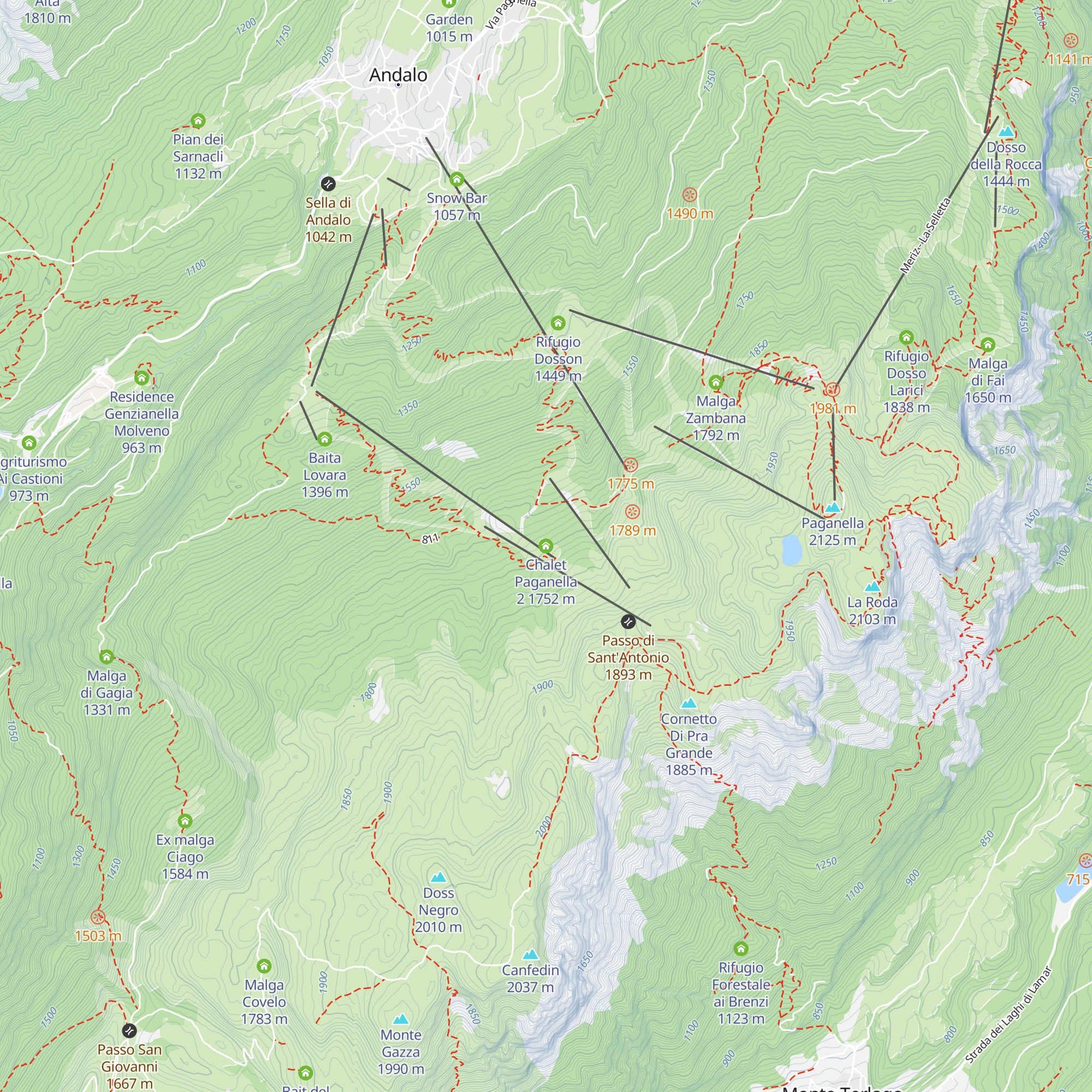 Chalet Paganella 2 map