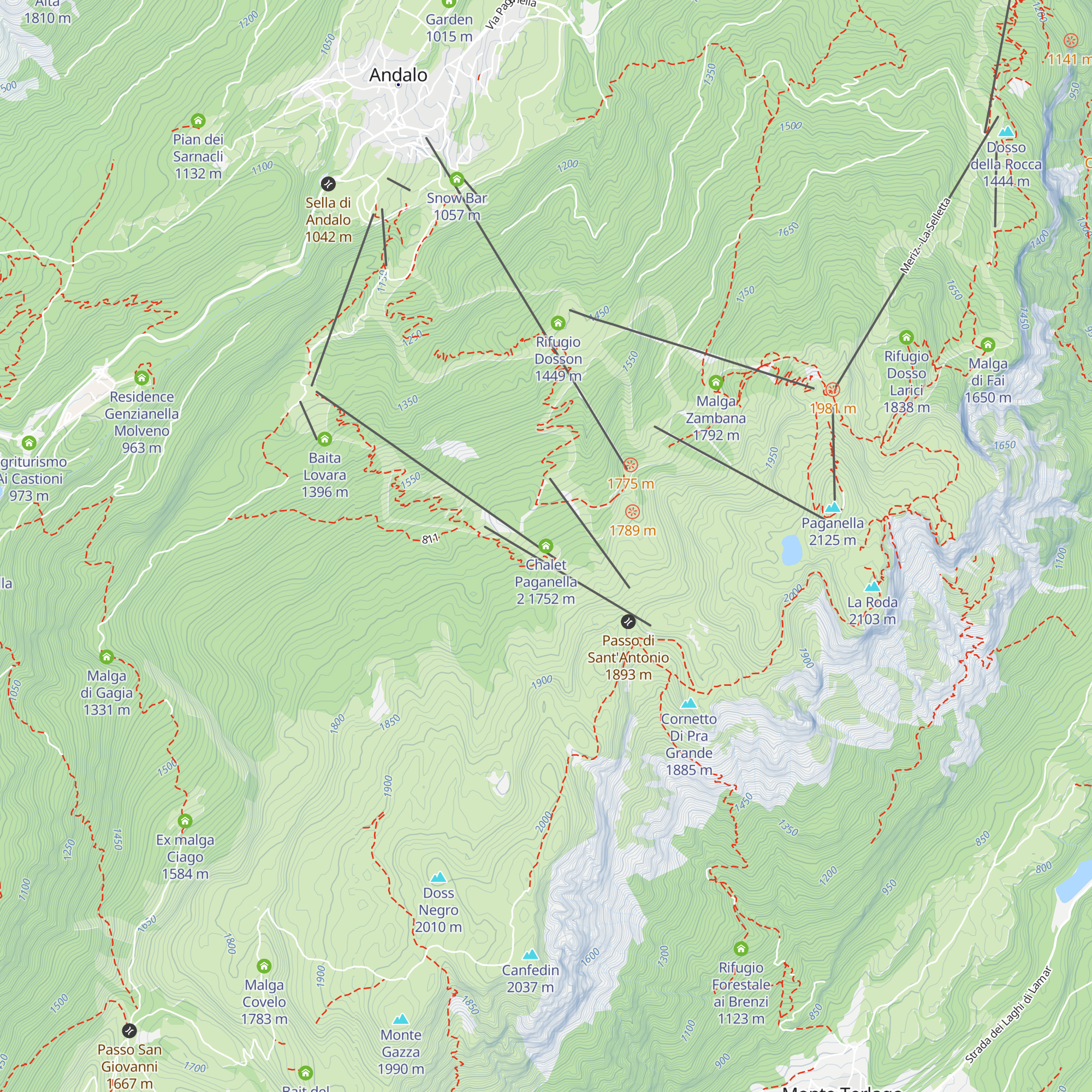 Chalet Paganella 2 map