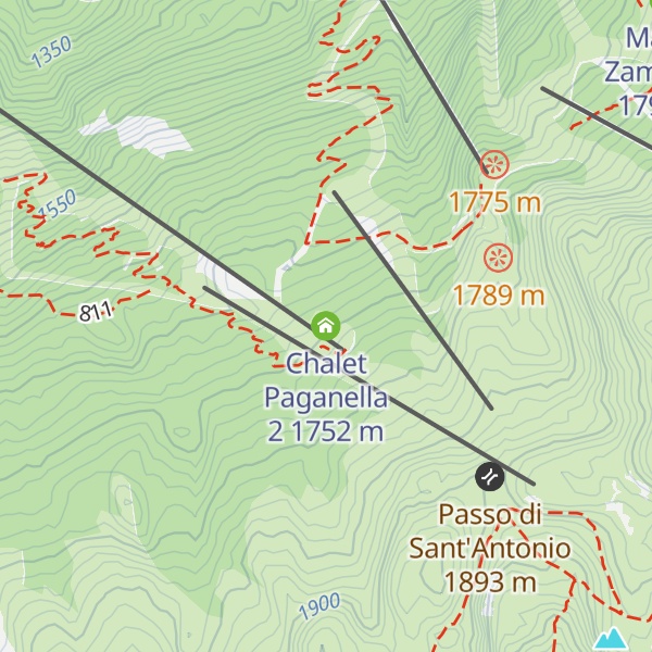Map of Chalet Paganella 2