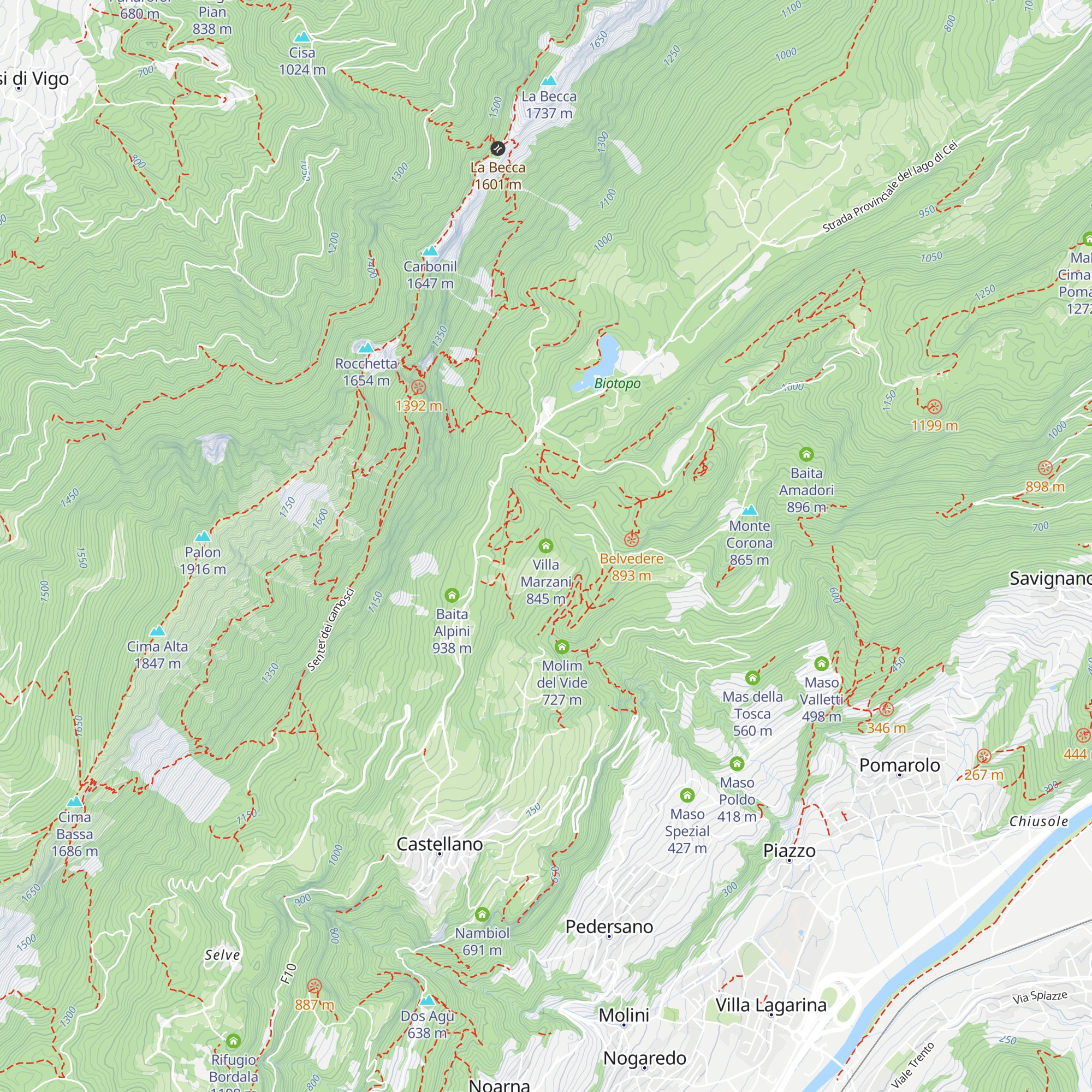 Villa Marzani map