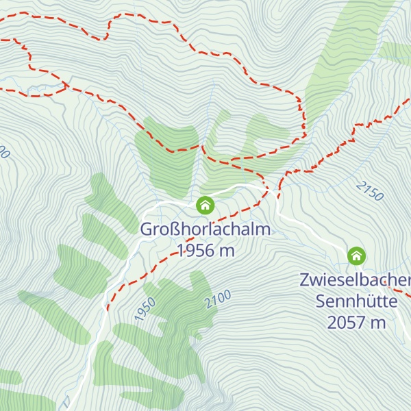 Map of Großhorlachalm