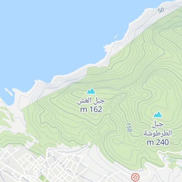 Map of جبل العش