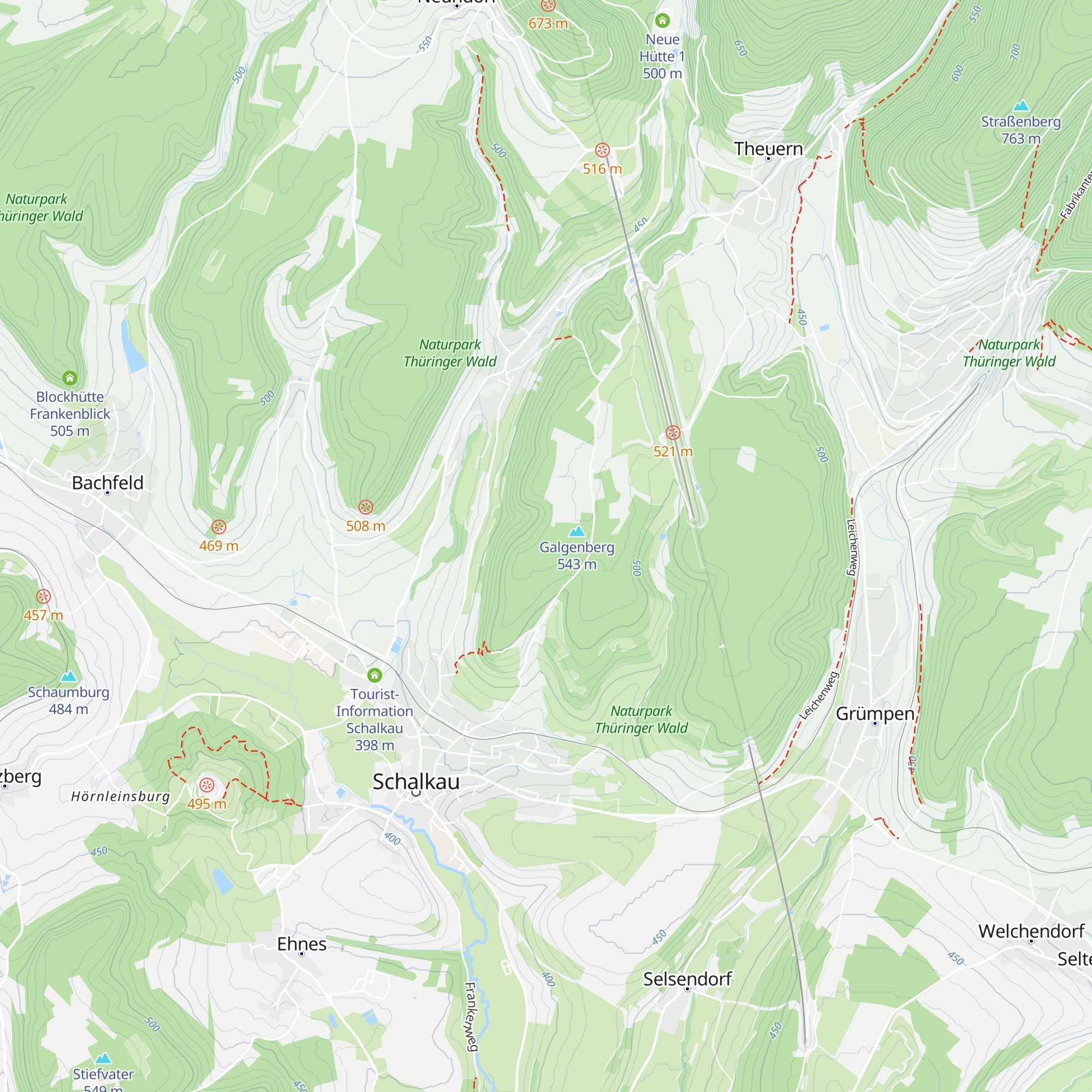 Heinzenhütte map