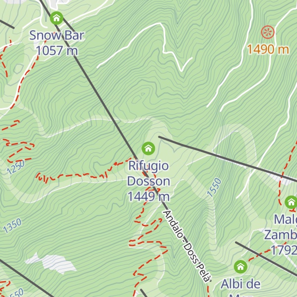 Map of Rifugio Dosson