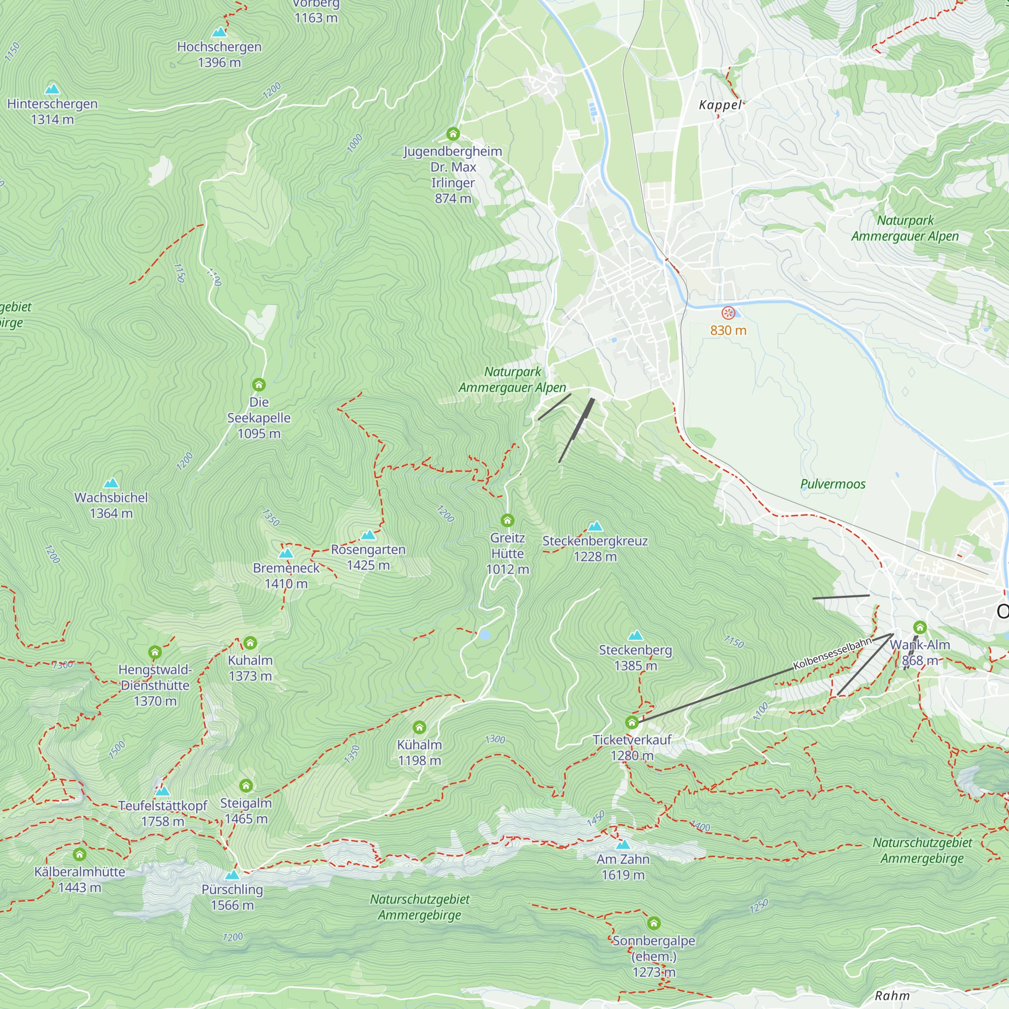 Schleifmühlen-Alm map