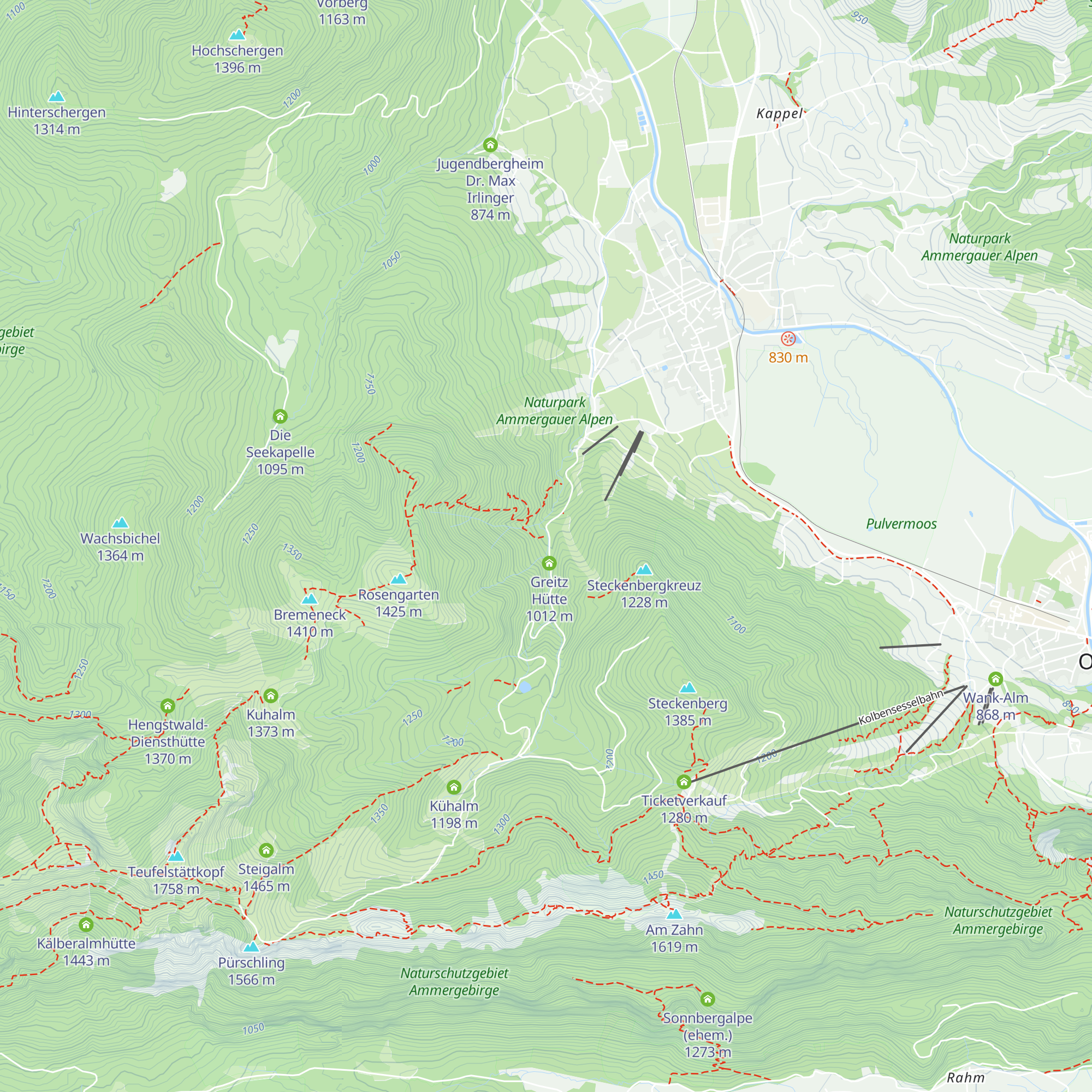Schleifmühlen-Alm map