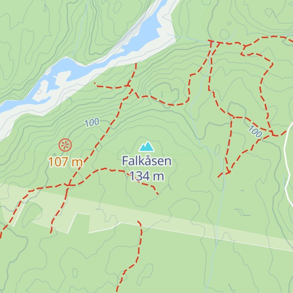 Map of Falkåsen