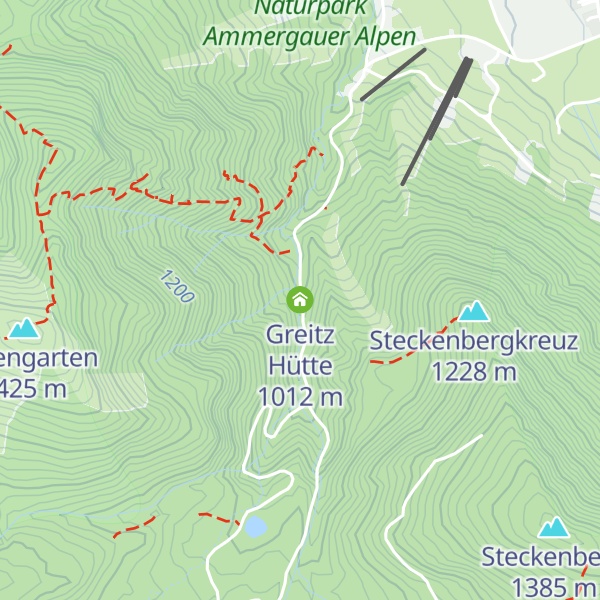 Map of Greitz Hütte