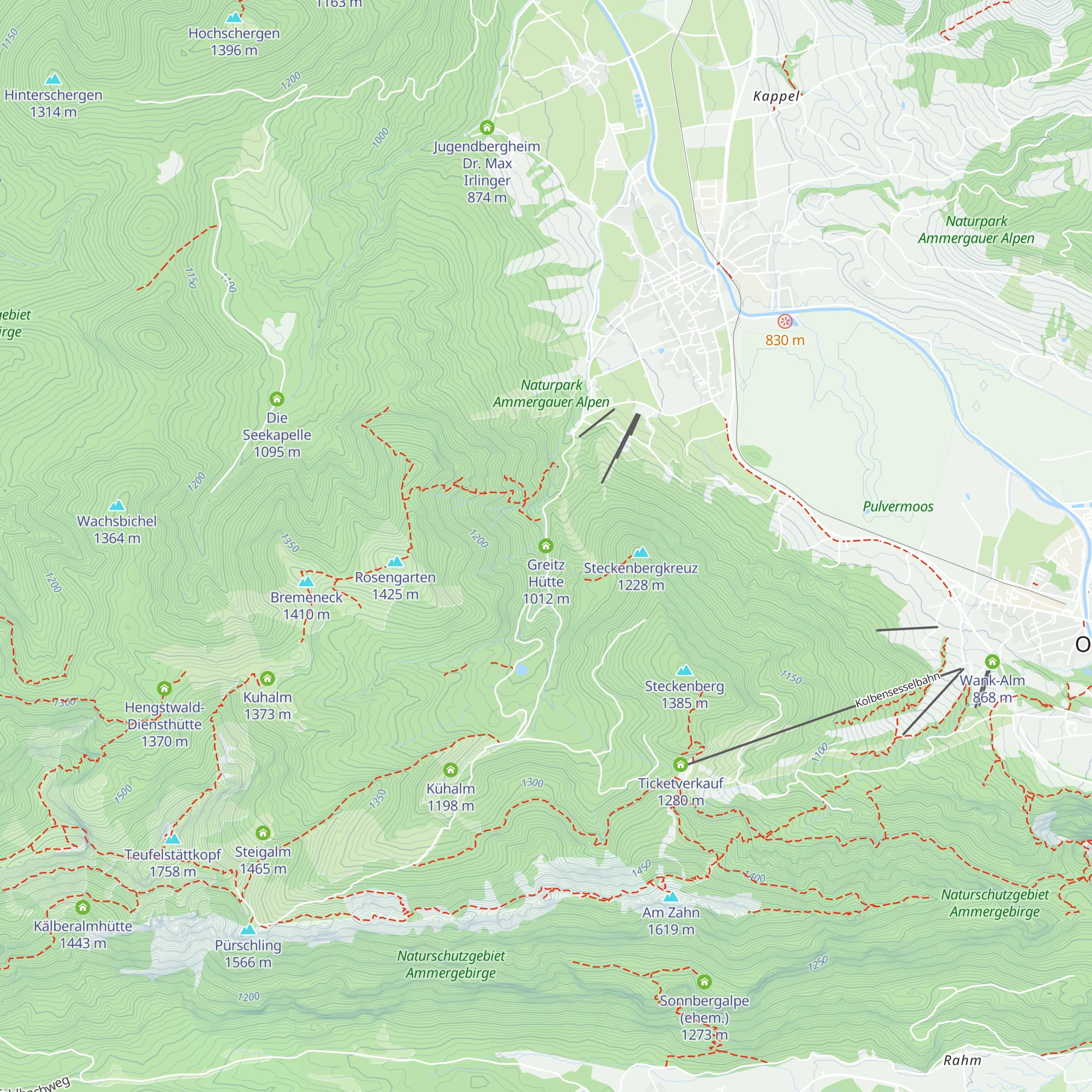 Greitz Hütte map