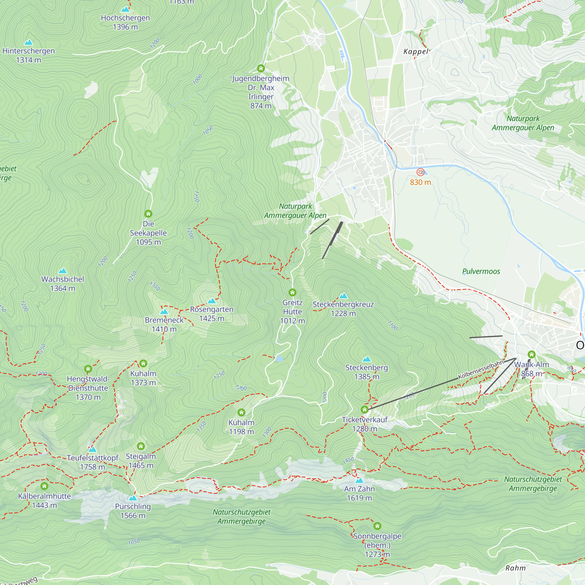 Greitz Hütte map