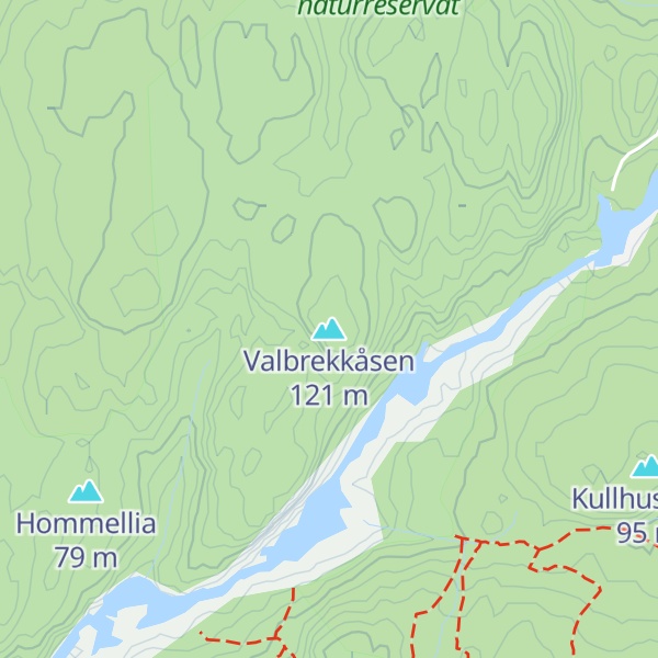 Map of Valbrekkåsen