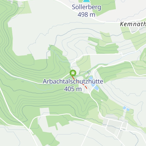 Map of Arbachtalschutzhütte