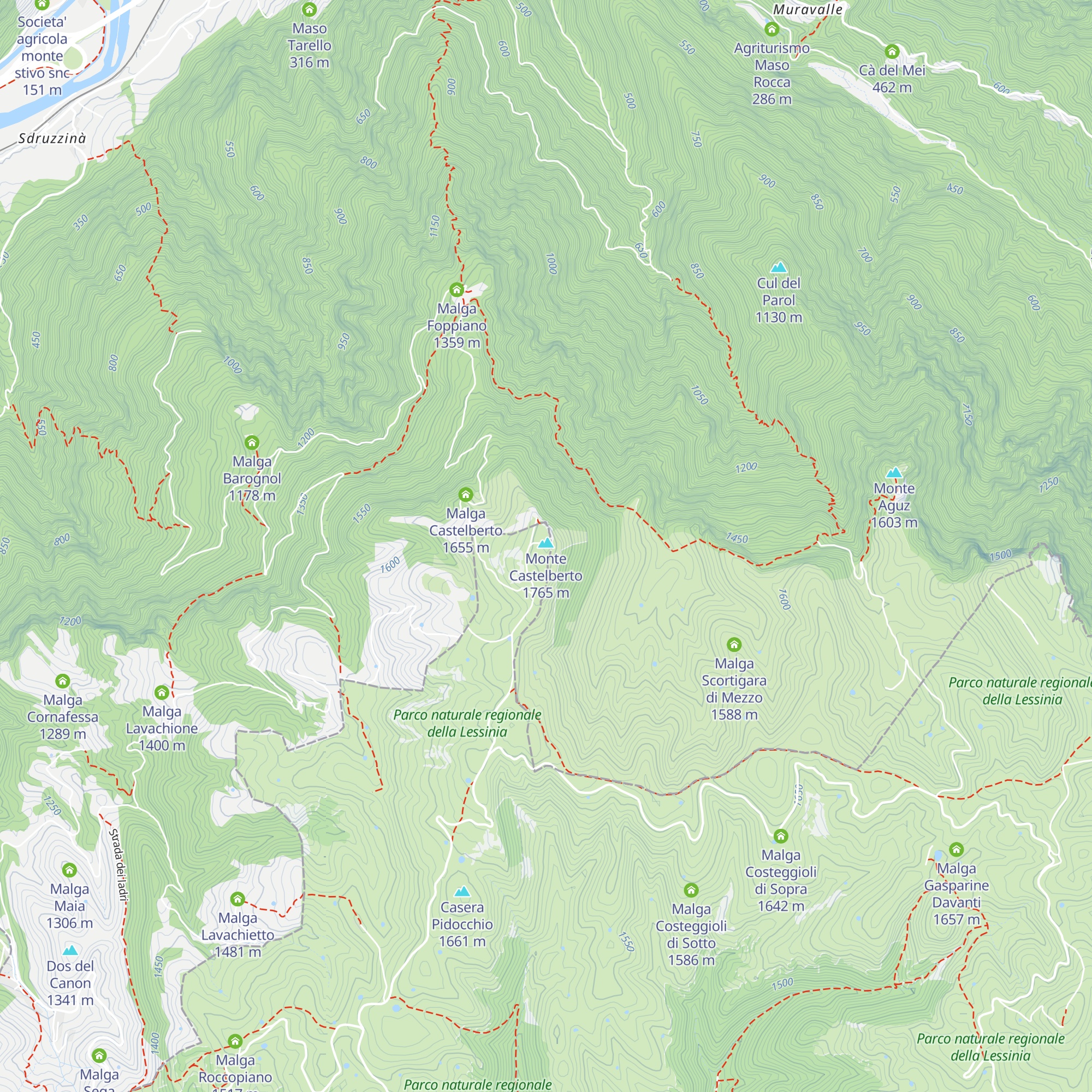 Rifugio Castelberto map