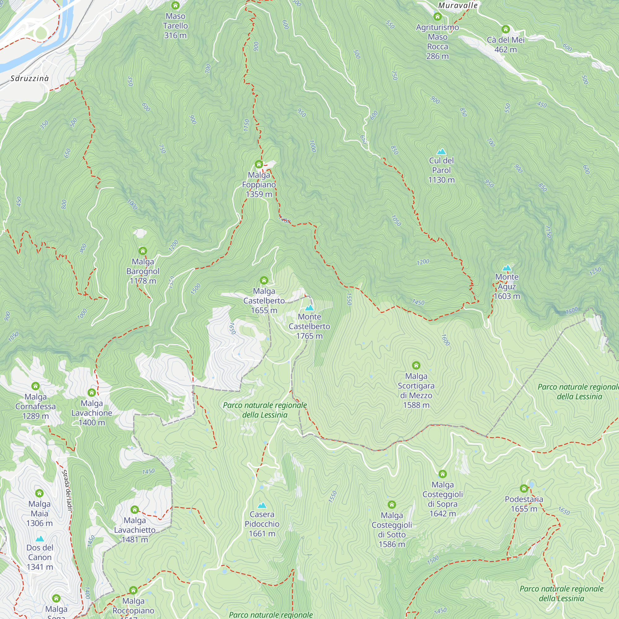 Rifugio Castelberto map