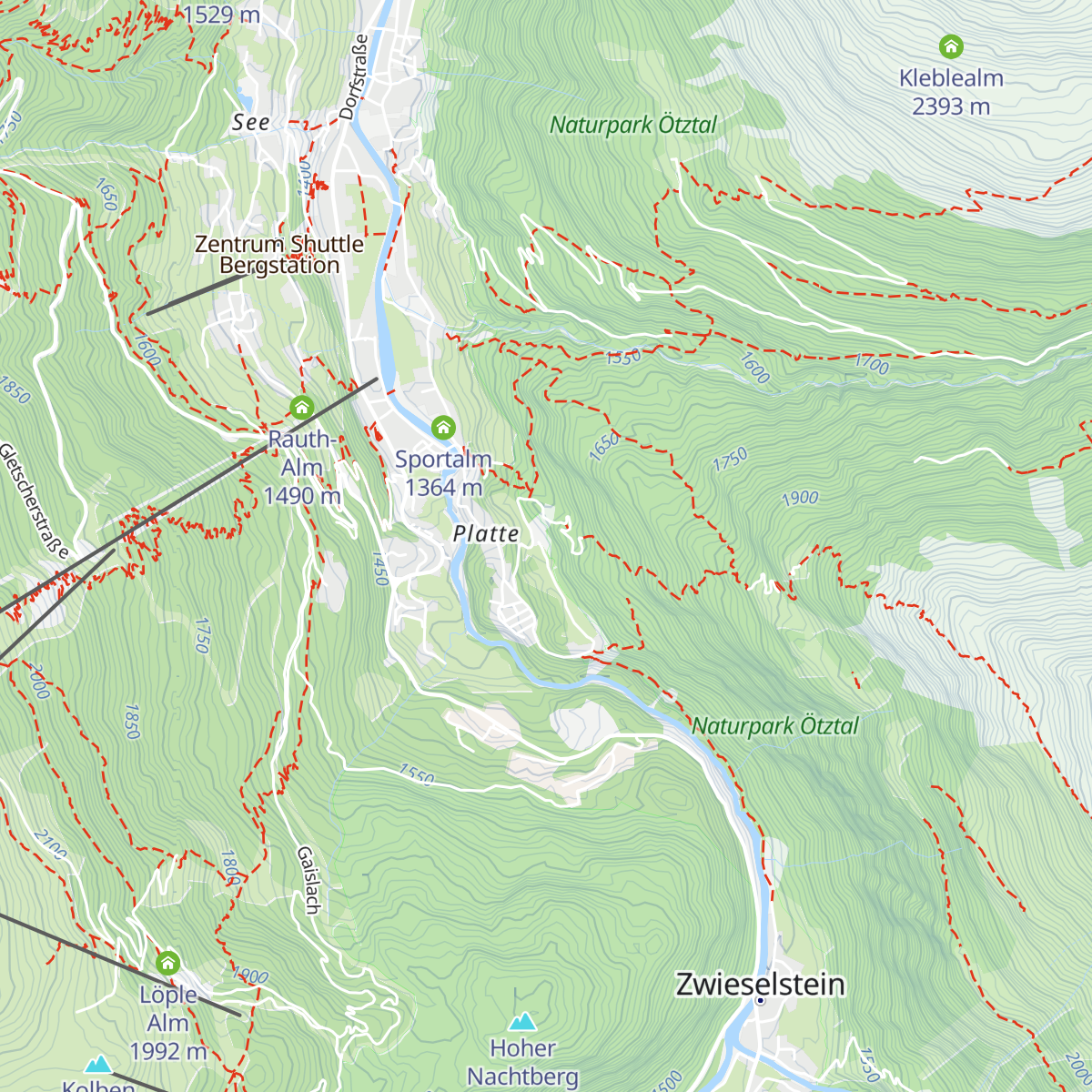 Kornkasten Moosalm map