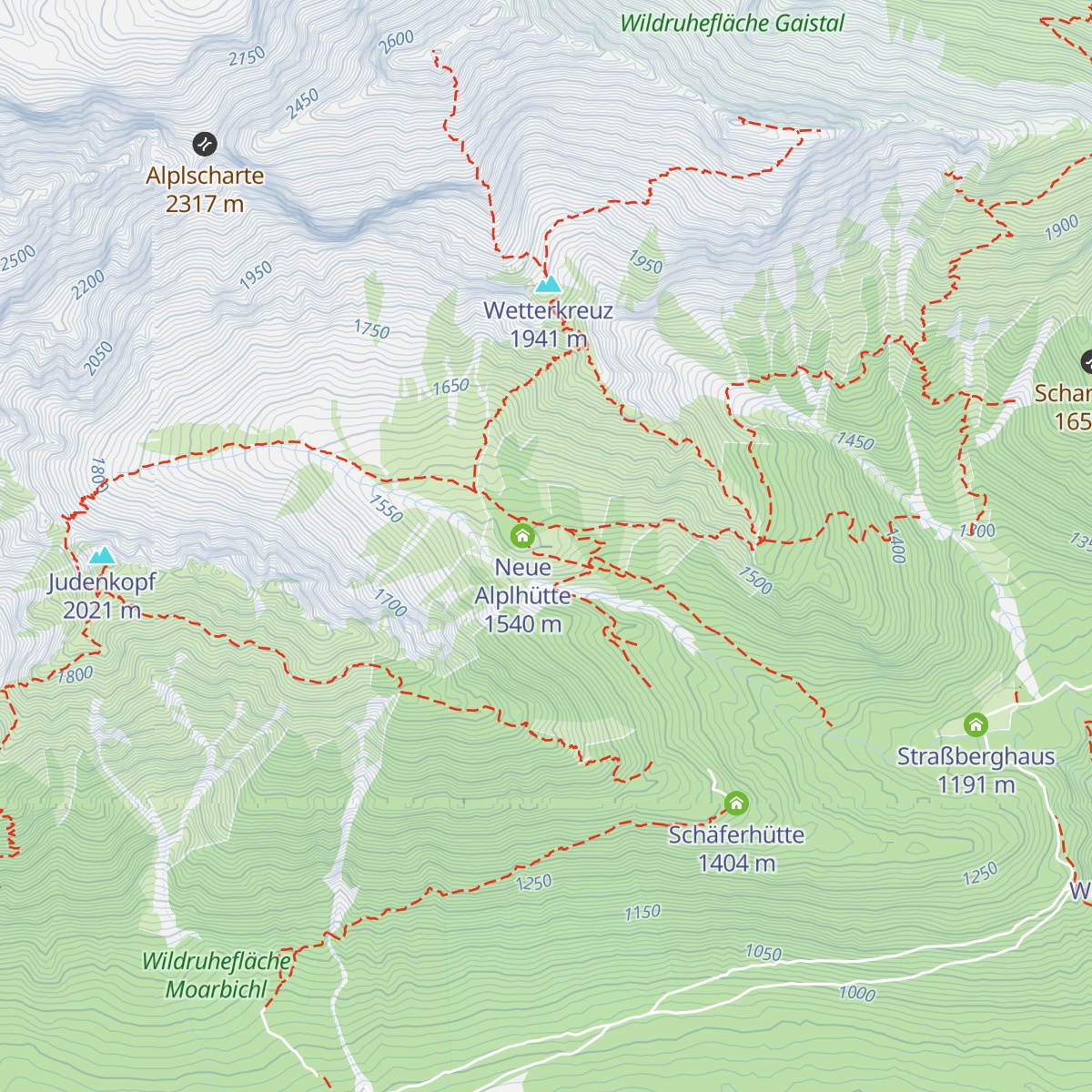 Alplhaus map
