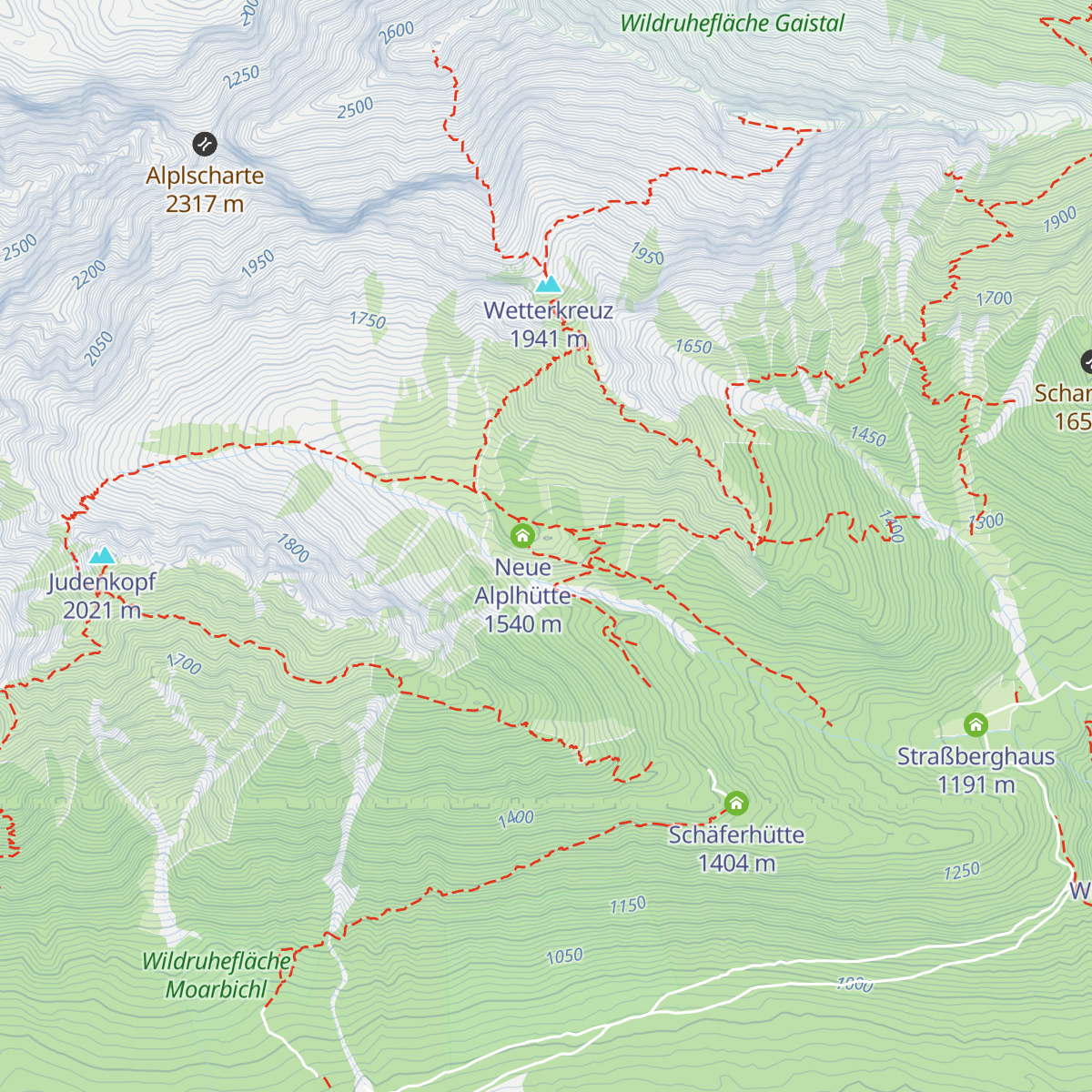 Alplhaus map