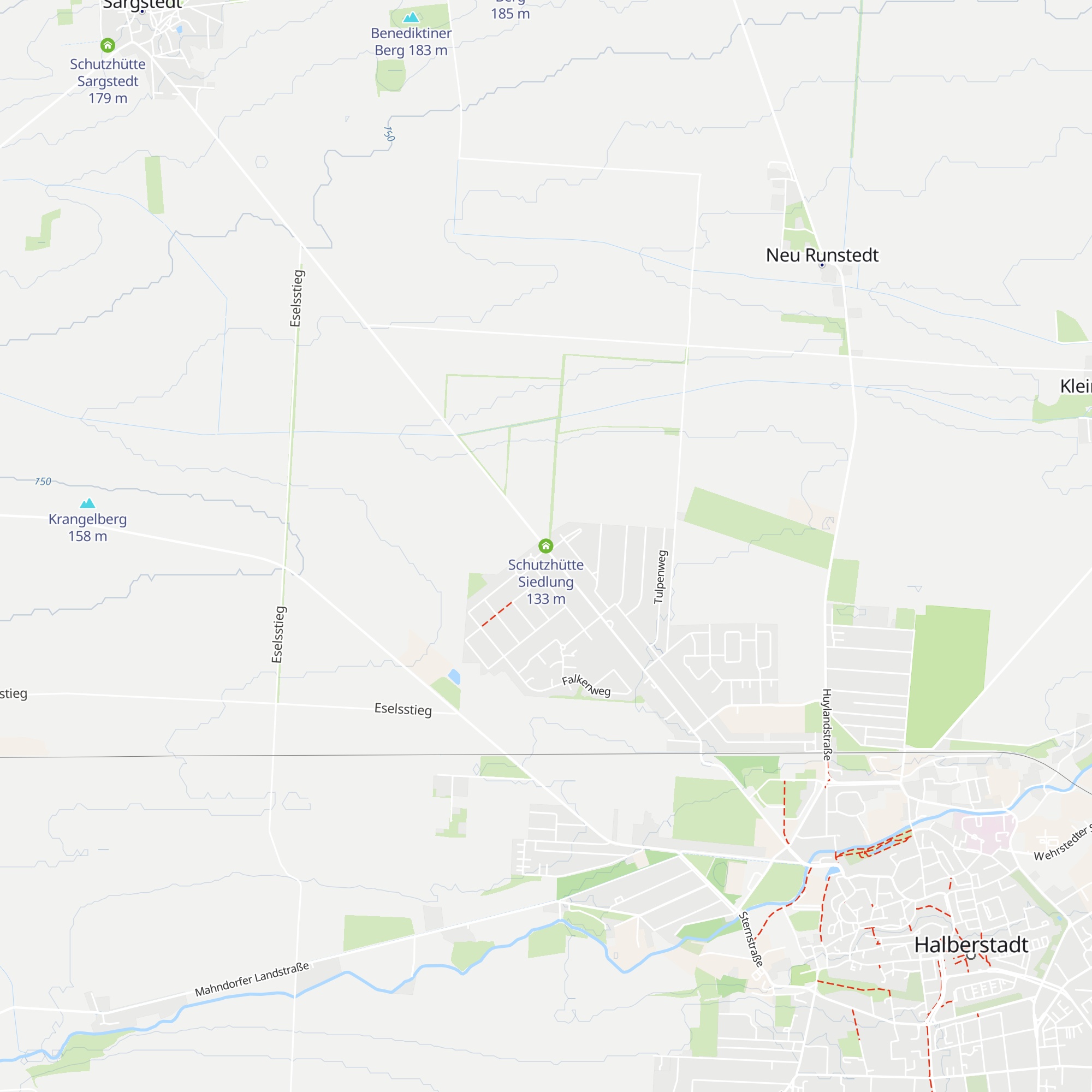 Schutzhütte Siedlung map