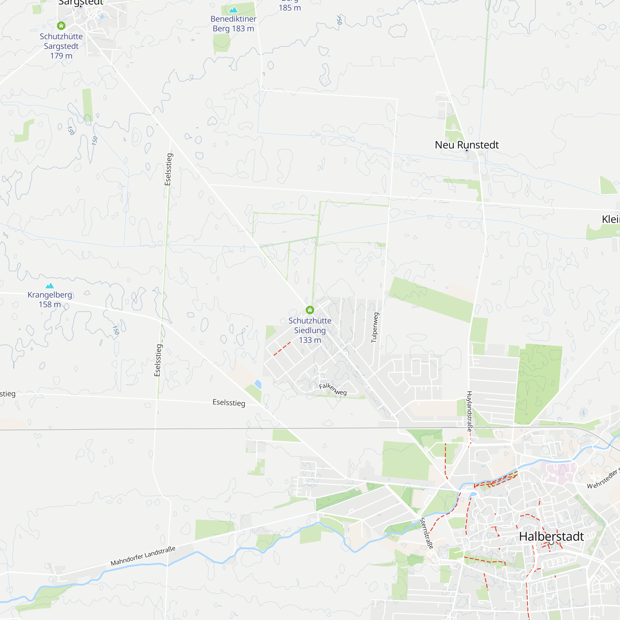 Schutzhütte Siedlung map