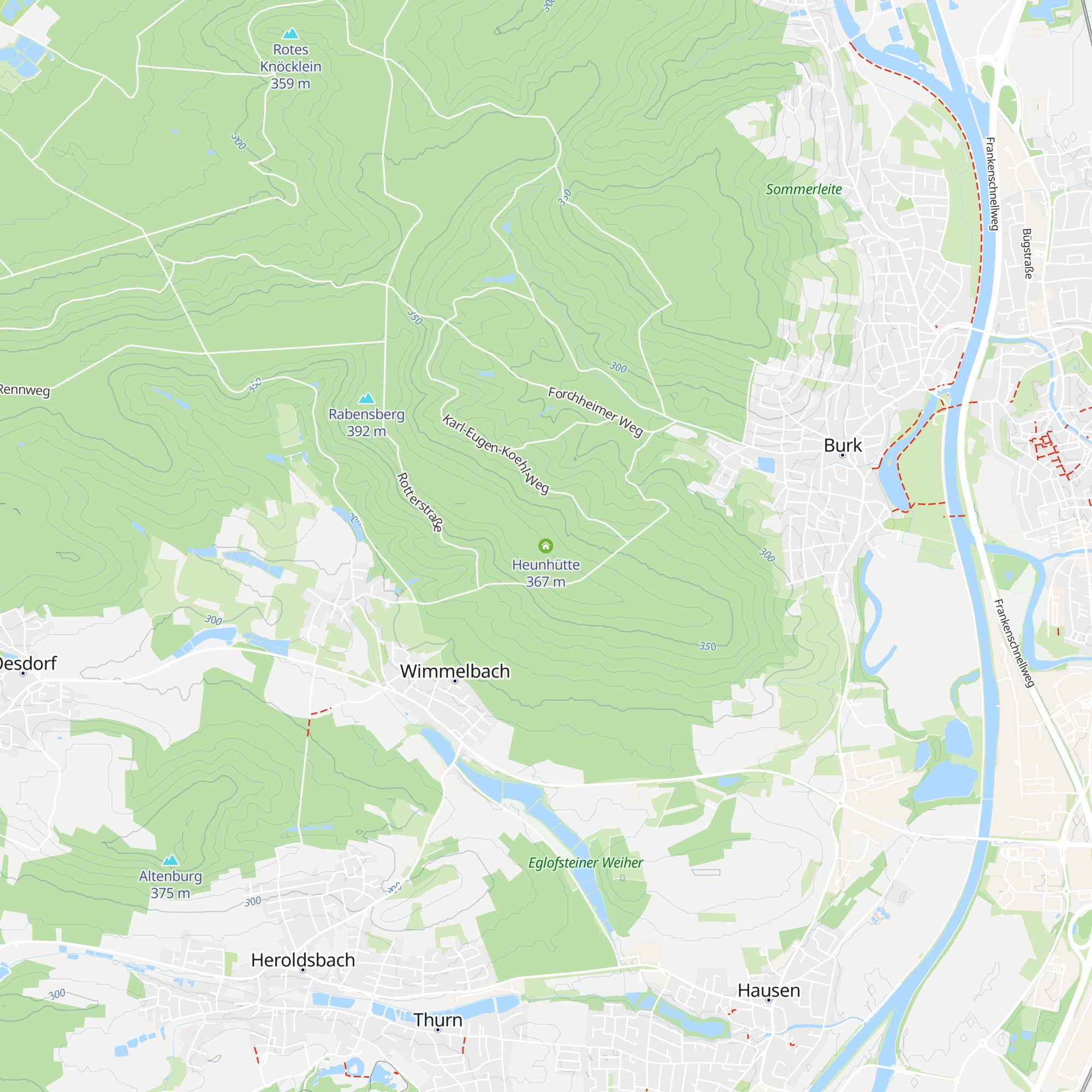 Heunhütte map