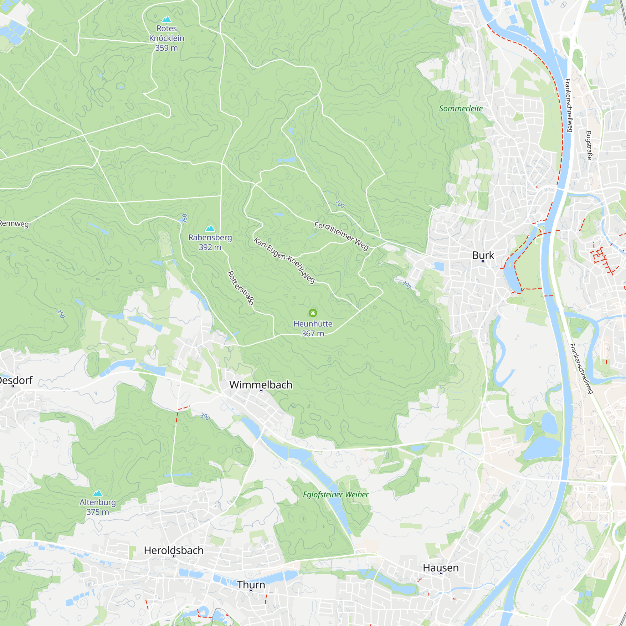 Heunhütte map