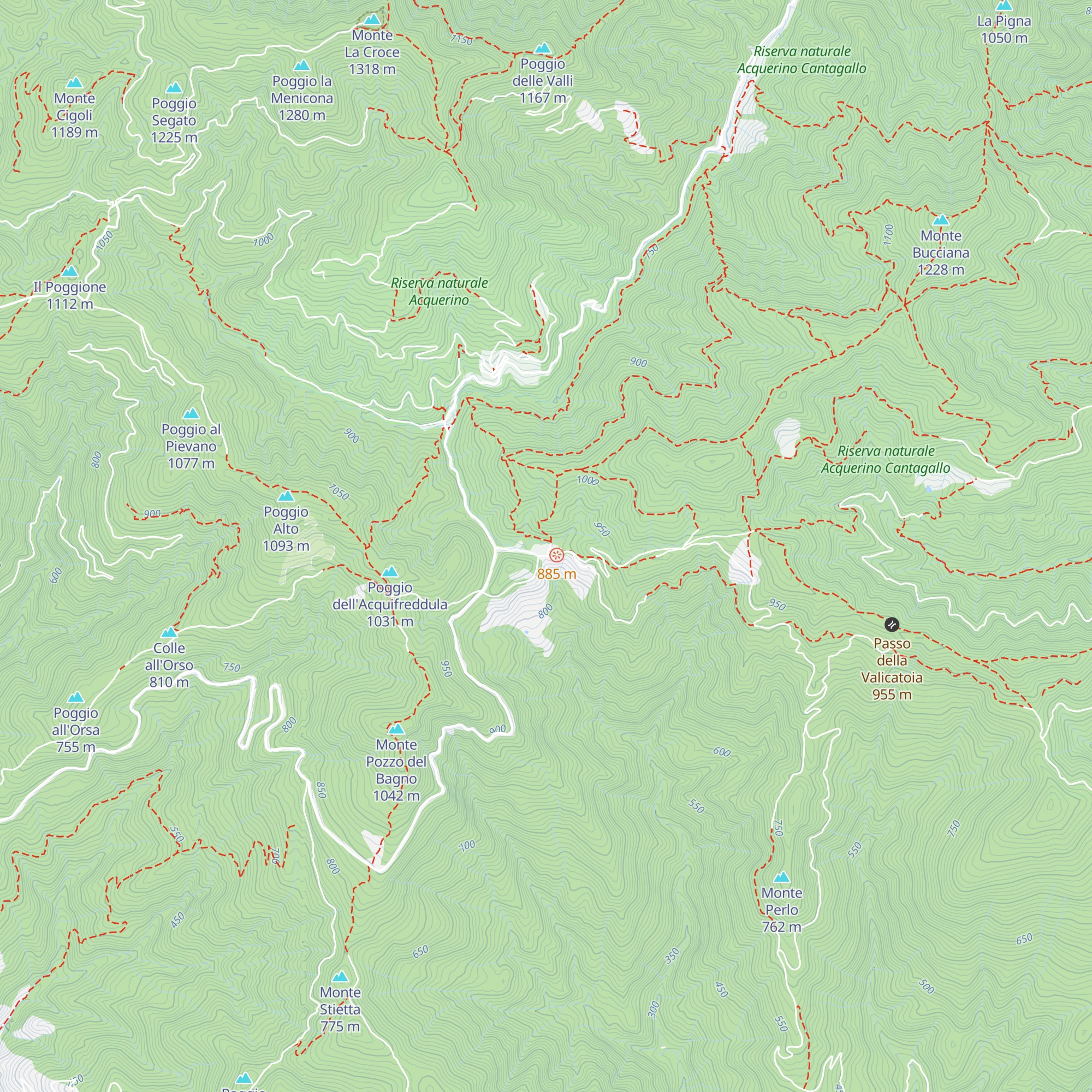 Cascina di Spedaletto map