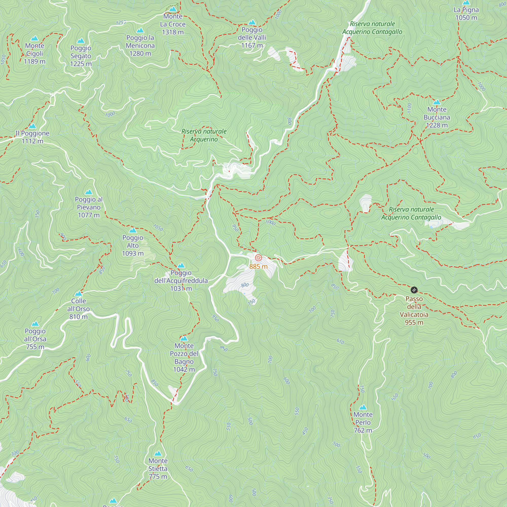 Cascina di Spedaletto map