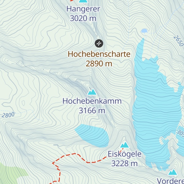Map of Hochebenkamm