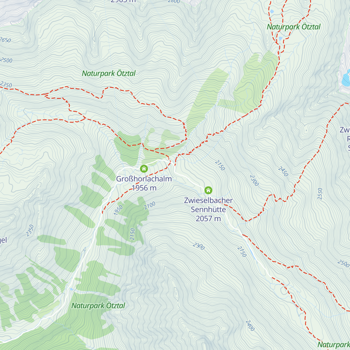 Schweinfurter Hütte map