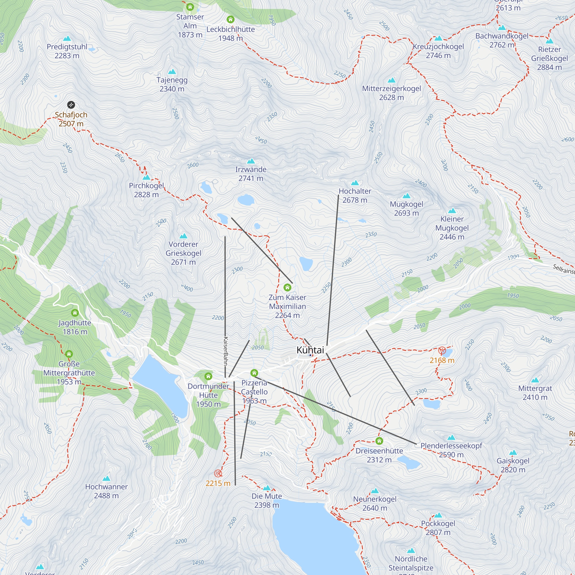 Zum Kaiser Maximilian map