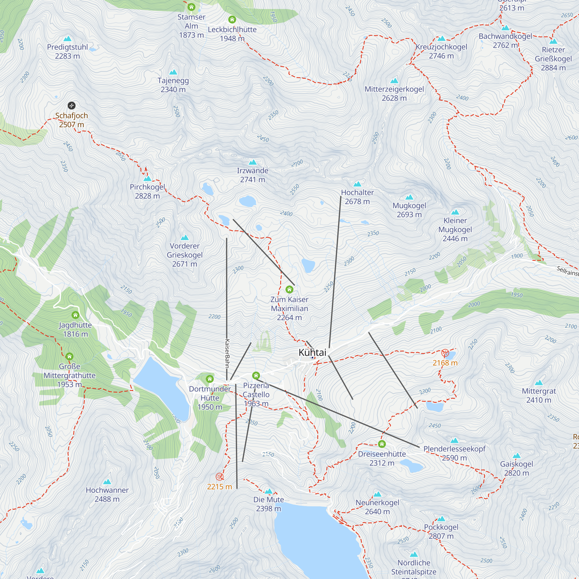 Zum Kaiser Maximilian map