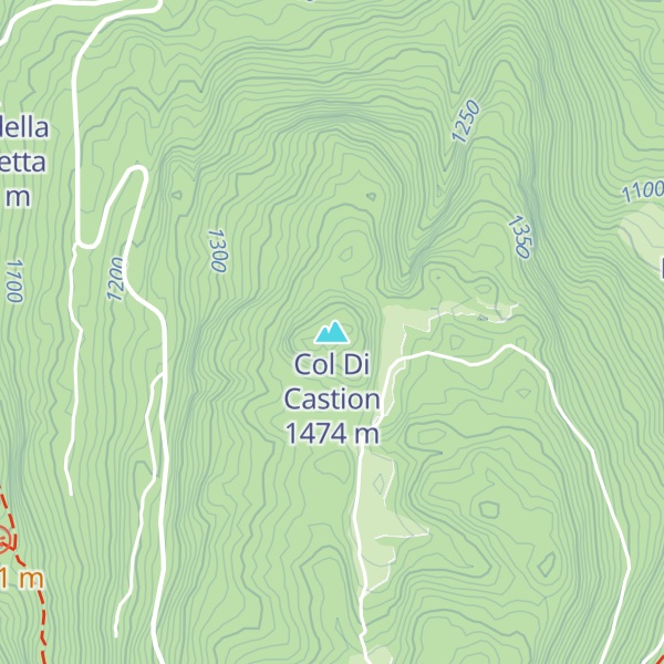 Map of Col Di Castion