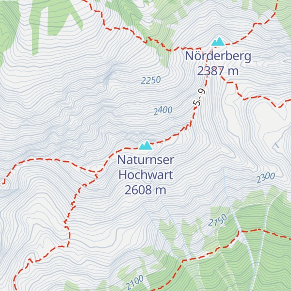 Map of Naturnser Hochwart