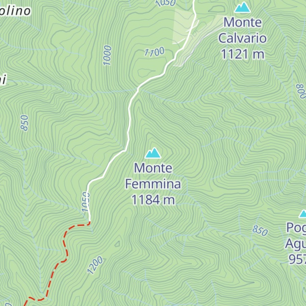 Map of Monte Femmina