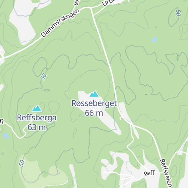 Map of Røsseberget