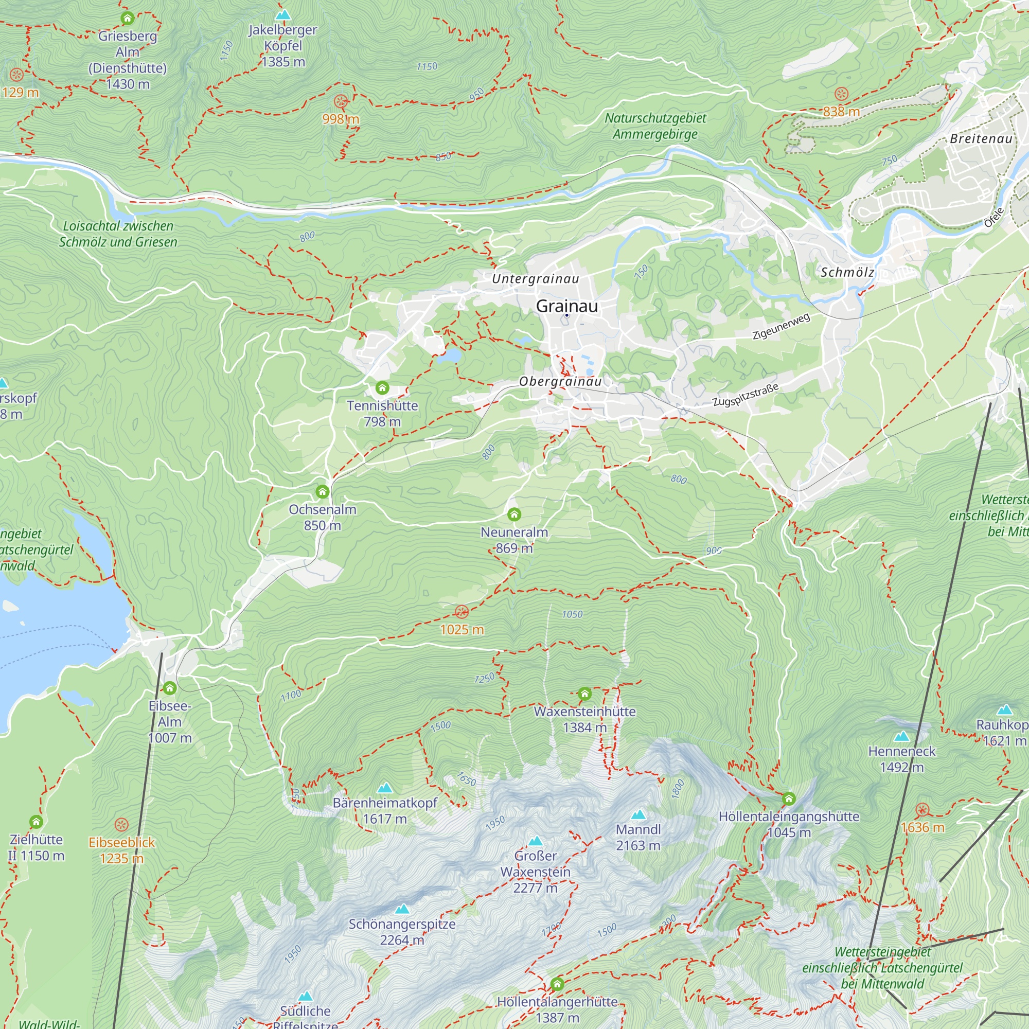 Neuneralm map